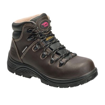 FSIA7130-7.5W image(0) - Avenger Framer Series - Women's High Top Work Boots - Composite Toe - IC|EH|SR|PR - Brown/Black - Size: 7.5W