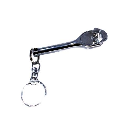 KKN2753PSKR image(0) - Ko-ken USA 1/4 Sq. Dr. Ratchet Handle 20 teeth Short Length 75mm Key Ring