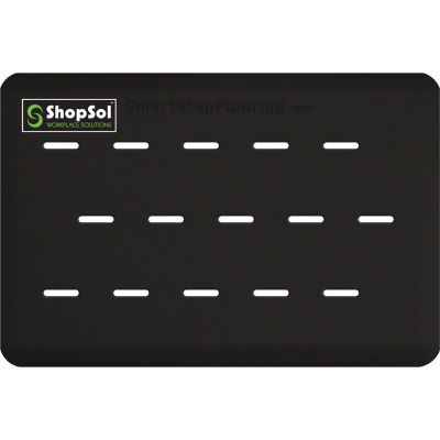 LDS1010667 image(0) - ShopSol Anti-Fatigue Mat Supreme Dual 3' x 2' Black 32SSB