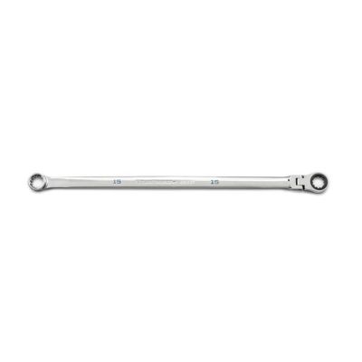 KDT86115 image(0) - GearWrench 15mm 120XP Universal Spline XL GearBox Flex Head Ratcheting Wrench