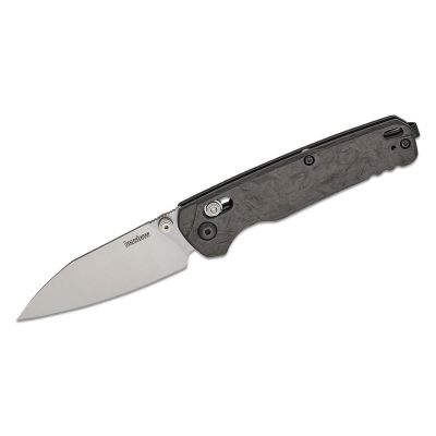 KER6105CF image(0) - Kershaw Bel Air Manual Open DuraLock MagnaCut Reverse Tanto Blade EDC Folding Pocket Knife - Carbon Fiber