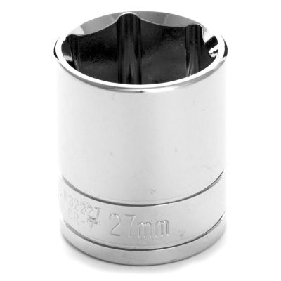WLMW32227 image(0) - Wilmar Corp. / Performance Tool 1/2" Dr 6pt Std. Socket 27mm