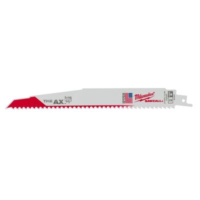 MLW48-01-2026 image(0) - Milwaukee Tool 9" 5 TPI The AX Demolition Wood Cutting Sawzall Blade Bulk 25