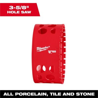 MLW49-56-5681 image(0) - Milwaukee Tool 3-5/8 Inch Diamond Max Hole Saw