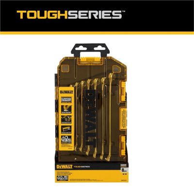 DWTDWMT45426 image(0) - DeWalt TOUGHSERIES Metric Combination Wrench Set - 8 Piece
