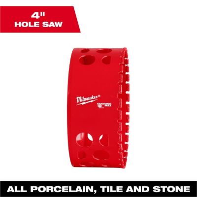 MLW49-56-5684 image(0) - Milwaukee Tool 4 Inch Diamond Max Hole Saw