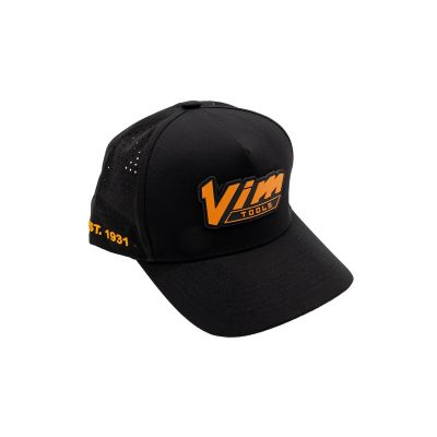 VIMPVC1931-BK image(0) - VIM Tools PVC Vintage Orange VIM Logo & 1931 - Black Hat