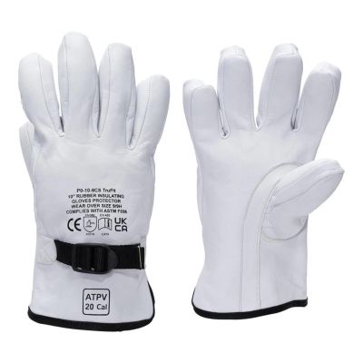 OBRLP-GA-10-12 image(0) - Oberon Gloves - Rubber Electrical Glove Leather Protectors - Class 00 & Class 0 - Size: Regular - 12