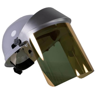 OBR125C image(0) - Oberon Face Shield & Hard Cap - Heat Reflective - Window: Clear Gold