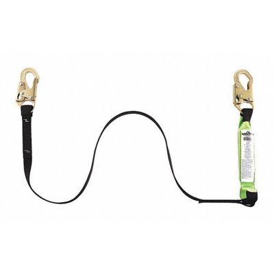 SRWV8104300 image(0) - PeakWorks PeakWorks - Shock Absorbing Lanyards - Tear Pack 1" Webbing - Single Leg - Weight Capacity 130 to 310 Lbs - 6' - Adjustable