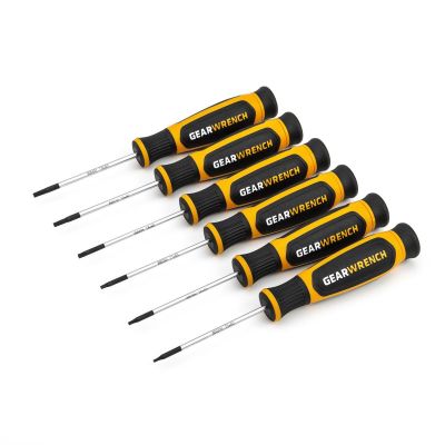 KDT80056H image(0) - GearWrench 6 Piece Torx Mini Dual Material Screwdriver Set