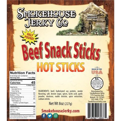 THS619793-189375 image(0) - Tender Heifer Snack Co. Hot Beef Sticks Beef Sticks