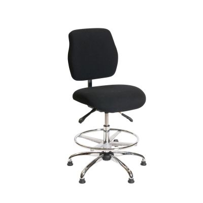 LDS1010429 image(0) - ShopSol ESD Chair - Medium Height - Deluxe Black