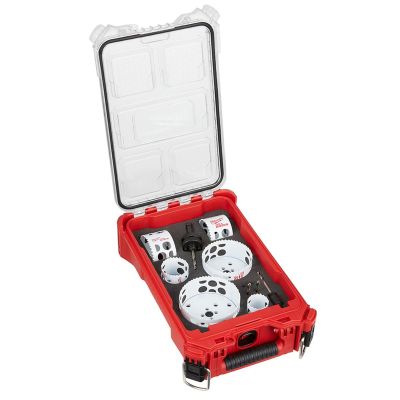 MLW49-22-5606 image(0) - Milwaukee Tool HOLE DOZER Bi-Metal Hole Saw Kit with PACKOUT Compact Organizer - 10PC