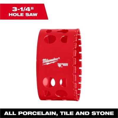 MLW49-56-5674 image(0) - Milwaukee Tool 3-1/4 Inch Diamond Max Hole Saw