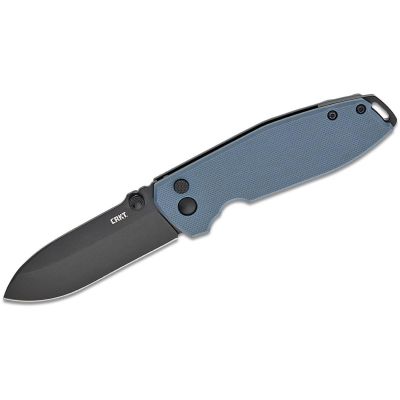 CRK2495G image(0) - CRKT (Columbia River Knife) Squid XM Button Lock Folding EDC Pocket Knife - Gray