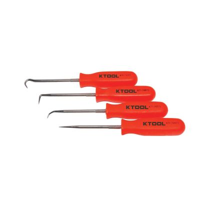KTI70070 image(1) - K Tool International PICK SET 4 PC. NEON ORANGE