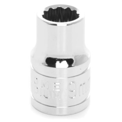 WLMW38809 image(0) - Wilmar Corp. / Performance Tool 3/8" Dr 12pt Stndrd Sckt 9mm