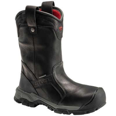 FSIA7831-7.5W image(0) - Avenger Ripsaw Wellington Series - Men's Boots - Aluminum Toe - IC|EH|SR|PR - Black/Black - Size: 7.5W