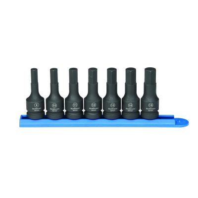 KDT84940 image(0) - GearWrench 7 Piece 1/2 Inch Drive Hex Bit Impact Metric Socket Set